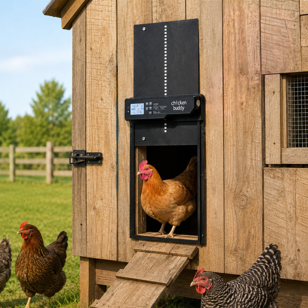 Solar Powered Automatic Chicken Coop Door with Remote Control