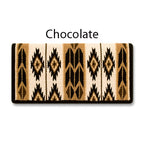1466-2 Flying Eagle 38x34 New Zealand Wool Saddle Blanket CHOCOLATE