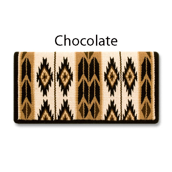 1466-2 Flying Eagle 38x34 New Zealand Wool Saddle Blanket CHOCOLATE