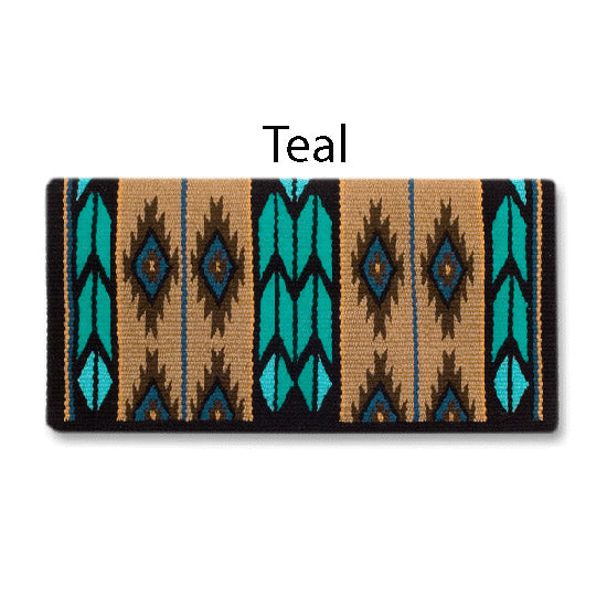 1466-2 Flying Eagle 38x34 New Zealand Wool Saddle Blanket CHOCOLATE