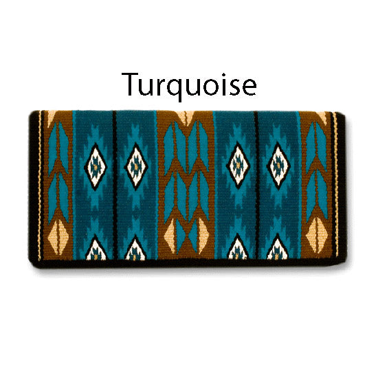 1466-2 Flying Eagle 38x34 New Zealand Wool Saddle Blanket CHOCOLATE