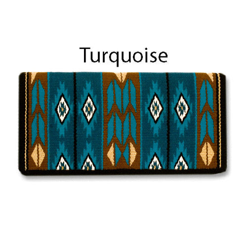1466-2 Flying Eagle 38x34 New Zealand Wool Saddle Blanket CHOCOLATE