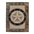 Great West Rustic Western Star Area Rug, Polypropylene Indoor Carpet for Living Room, Bedroom & Entryway