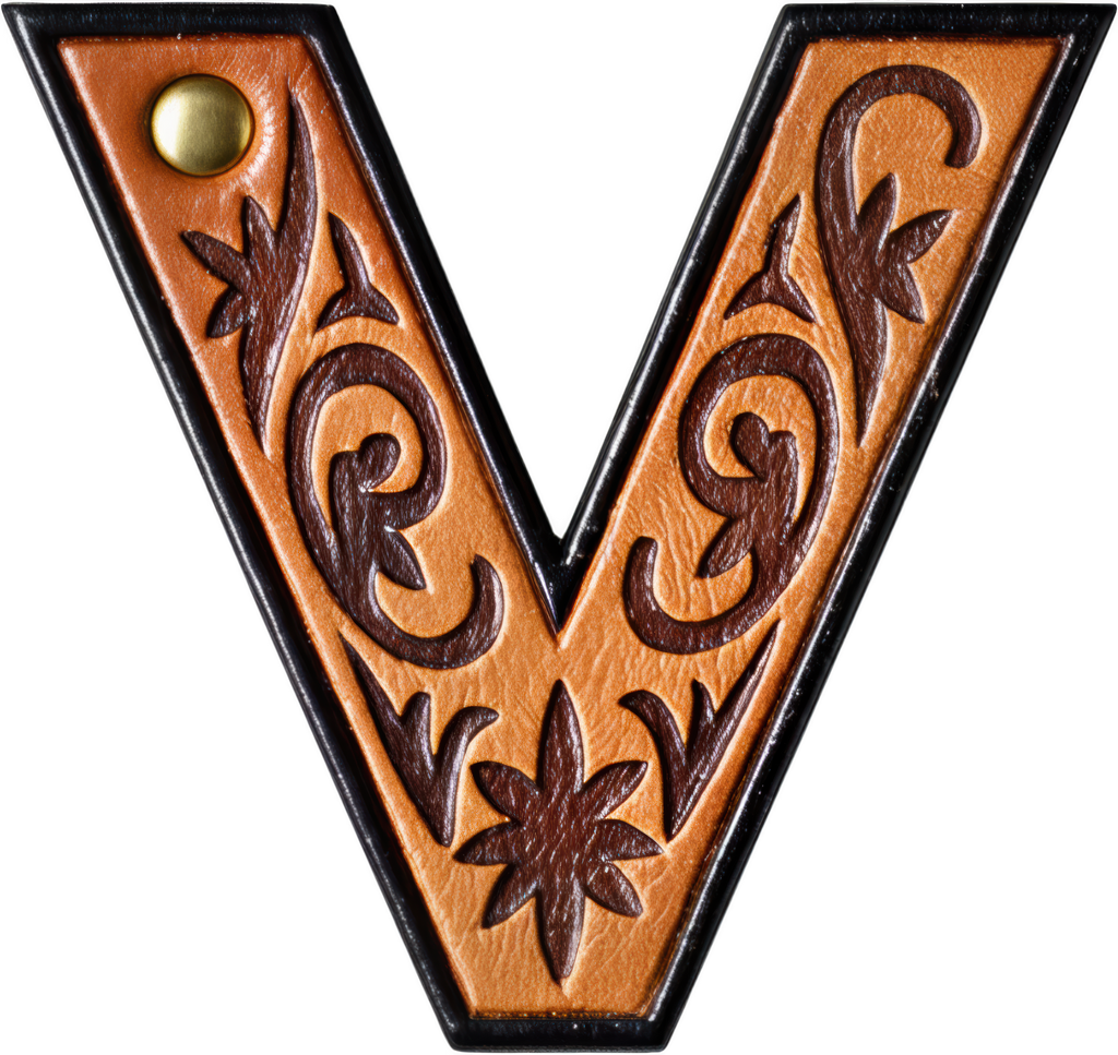 Baha Ranch Monogrammed Initial Western Leather Look Saddle Longhorn Cowboy Cowgirl Kitchen Dish Towels Made in America
