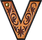 Baha Ranch Monogrammed Initial Western Leather Look Saddle Longhorn Cowboy Cowgirl Kitchen Dish Towels Made in America