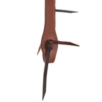 WD-SLEHO-18 Heavy Oil Harness Leather Double Flower Buckle Slit Ear Headstall
