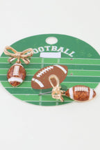 Game Day Coquette Football Earrings