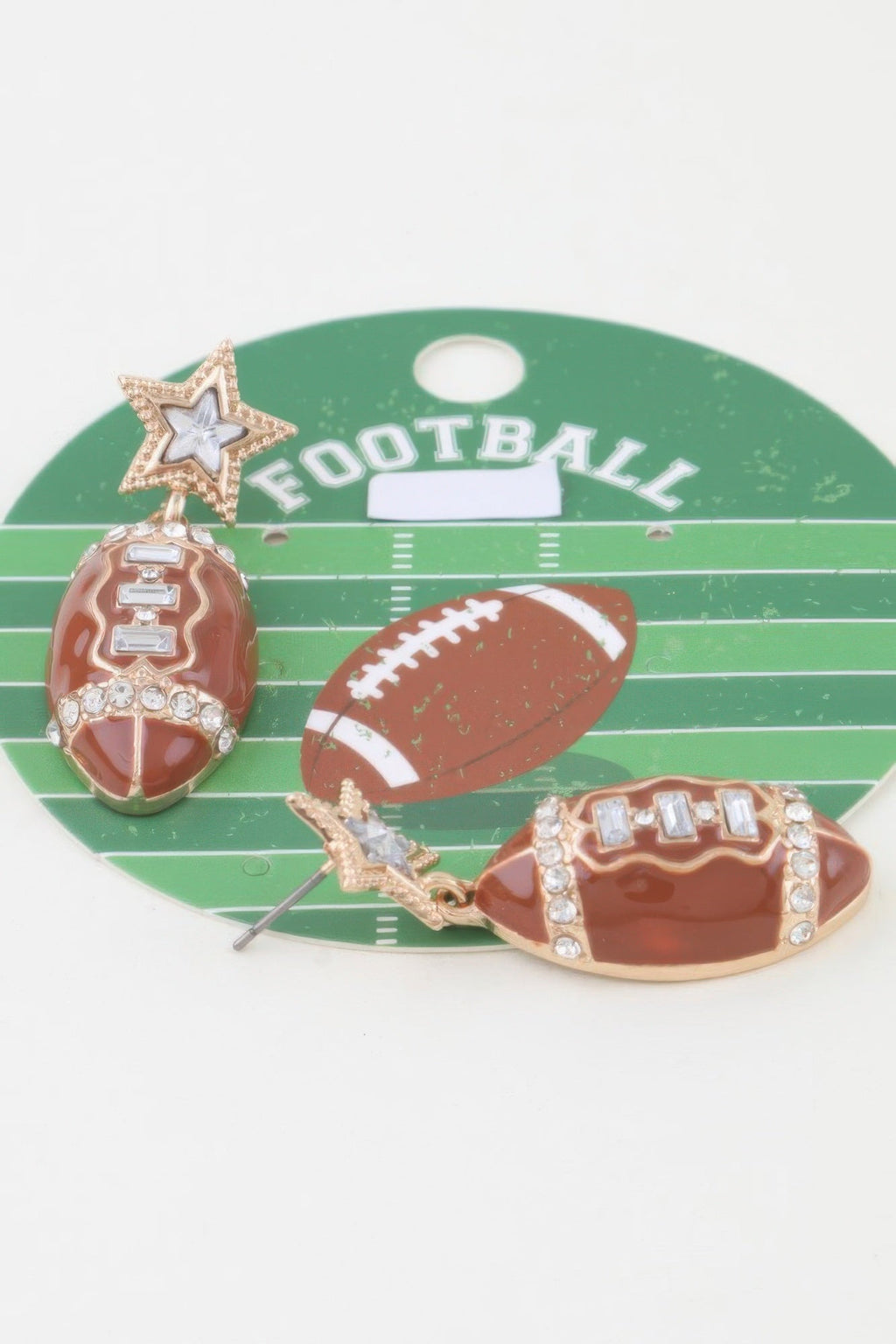 Game Day Glam Football Earrings