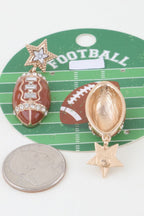 Game Day Glam Football Earrings
