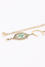 Western Horseshoe Concho Chain Belt