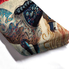 Bejeweled Horse with Long Mane Waterproof Polyester Shower Curtain