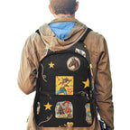 Baha Ranch Vintage Cowgirl Collage Backpack