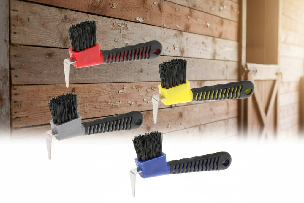 Horse Grooming Hoof Pick and A Brush