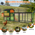 Brown & Black Wooden Chicken Coop