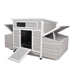 Large Chicken Coop Outdoor Hen House & Dual Nesting Boxes