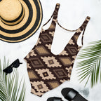 Baha Ranch Yeehaw Southwestern Earth One-Piece Swimsuit