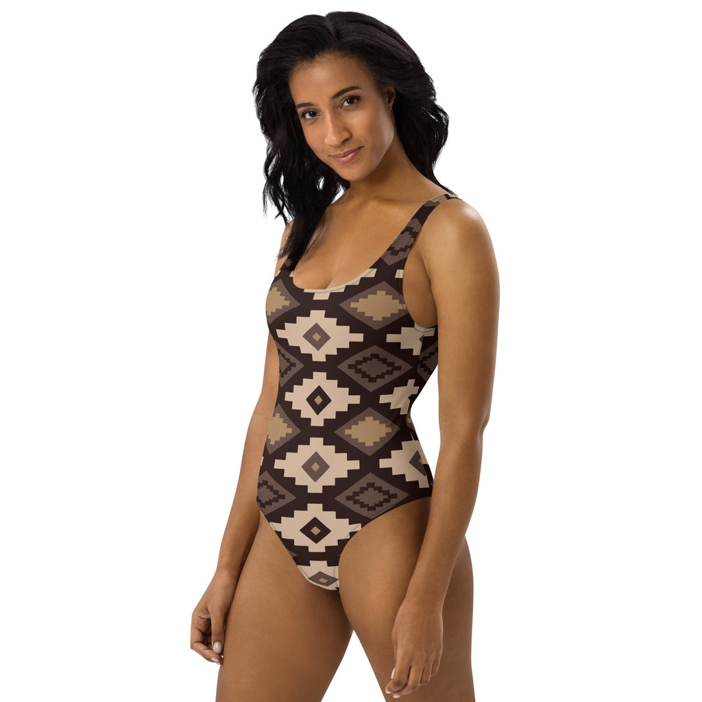 Baha Ranch Yeehaw Southwestern Earth One-Piece Swimsuit