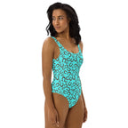 Baha Ranch Yeehaw Turquoise Horseshoe One-Piece Swimsuit