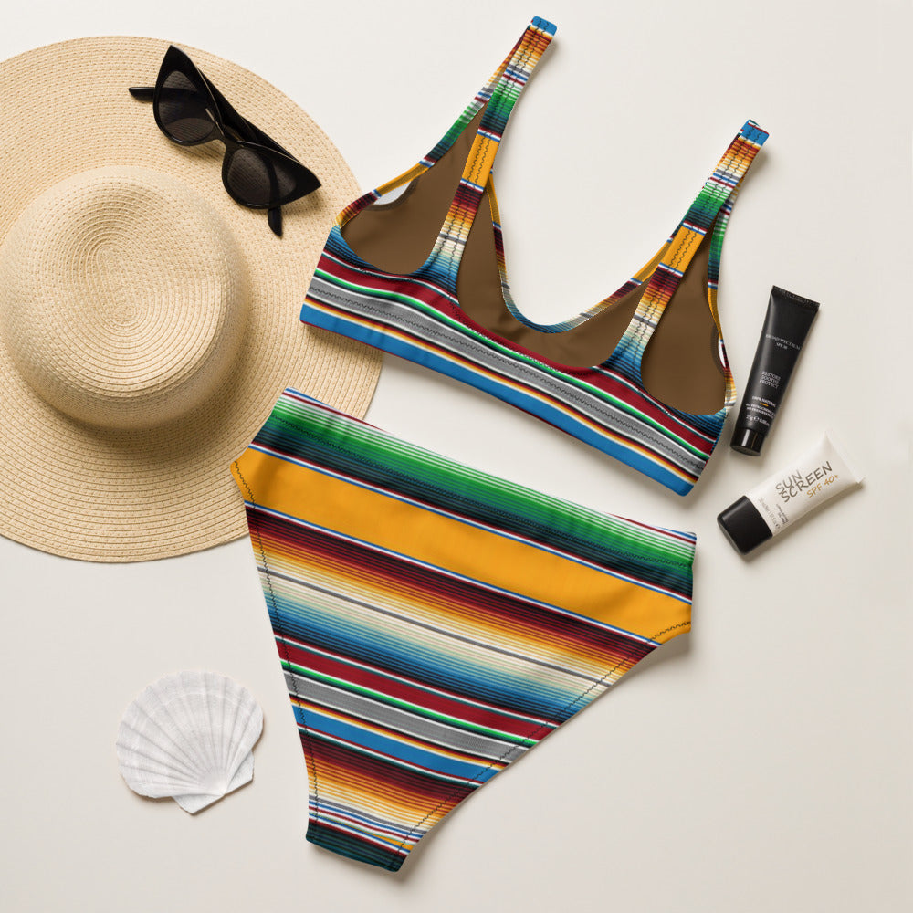 Baha Ranch Yeehaw Mustard Serape Bikini