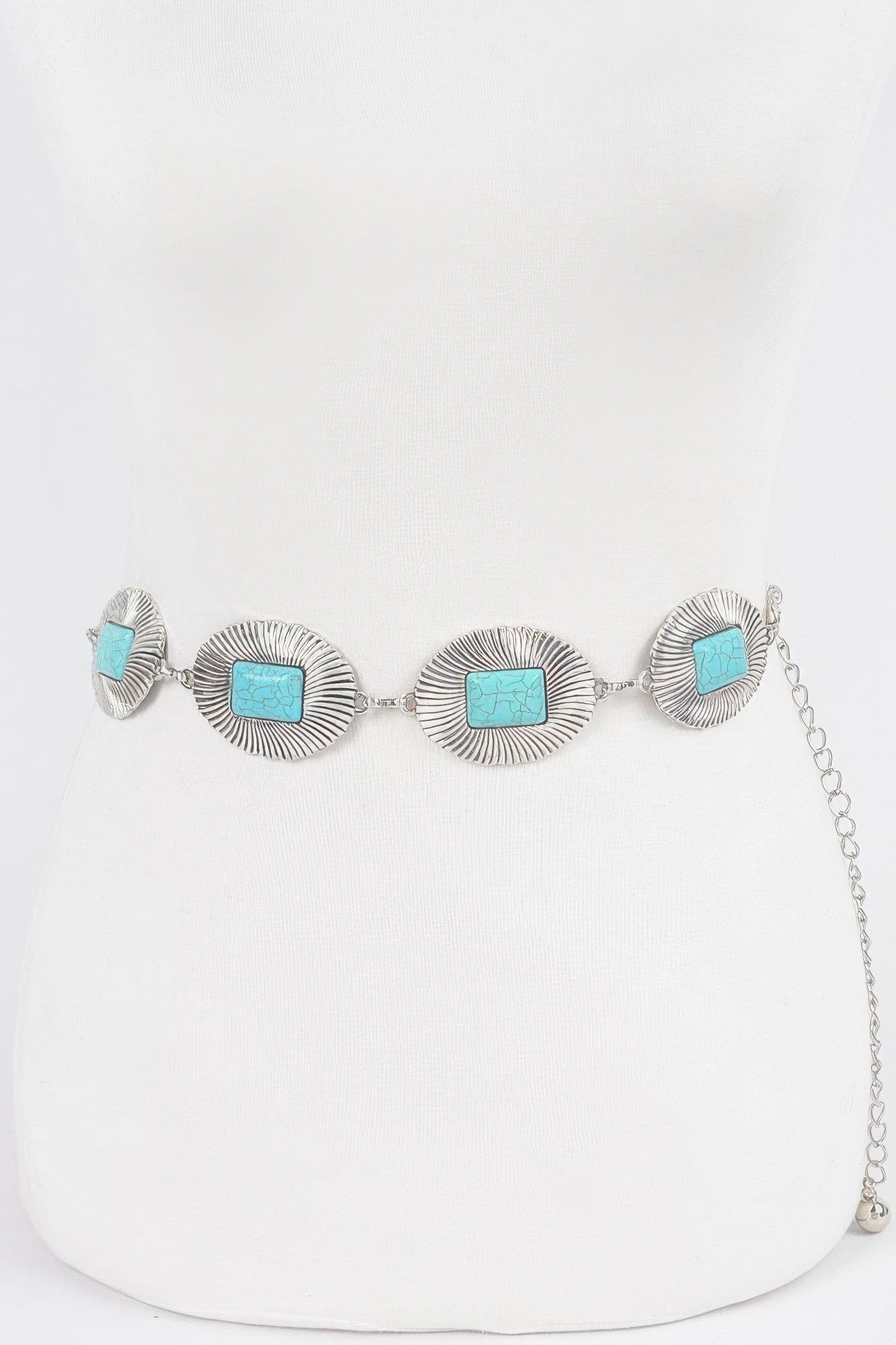 Western Style Metal Chain Belt