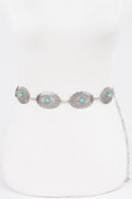 Western Style Metal Chain Belt
