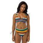 Baha Ranch Yeehaw Mustard Serape Bikini