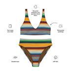 Baha Ranch Yeehaw Mustard Serape Bikini