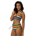 Baha Ranch Yeehaw Mustard Serape Bikini