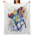 Horse Art Throw Blanket