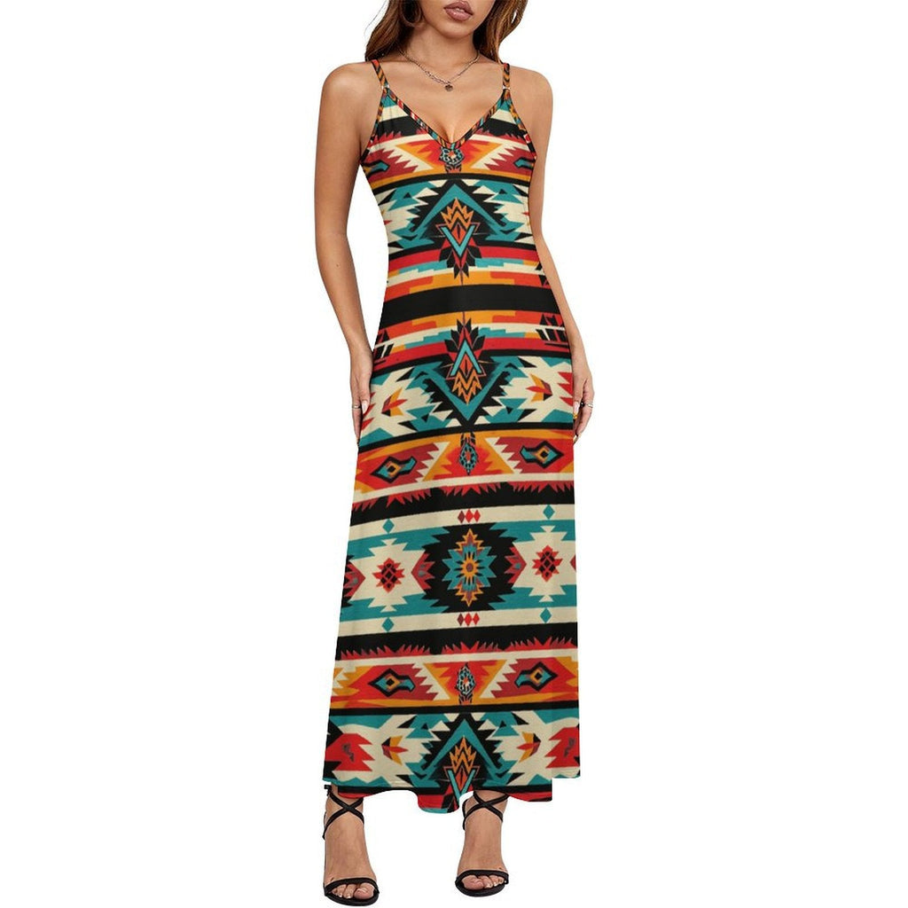 Baha Ranch Santa Fe Western Maxi Sun Dress