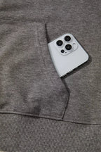 Halloween Ghost Print Mineral Wash Oversize Hoodie