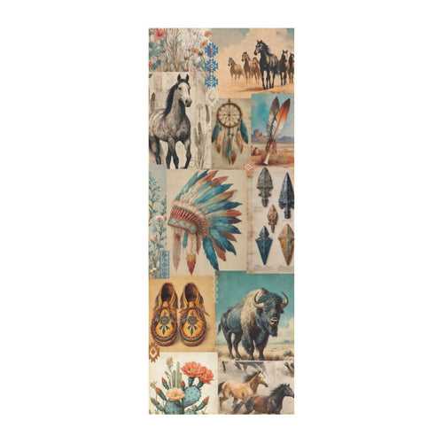 Baha Ranch Bohemian Southwest Floor Rug Runner Indoor 60" x 22" Made in America