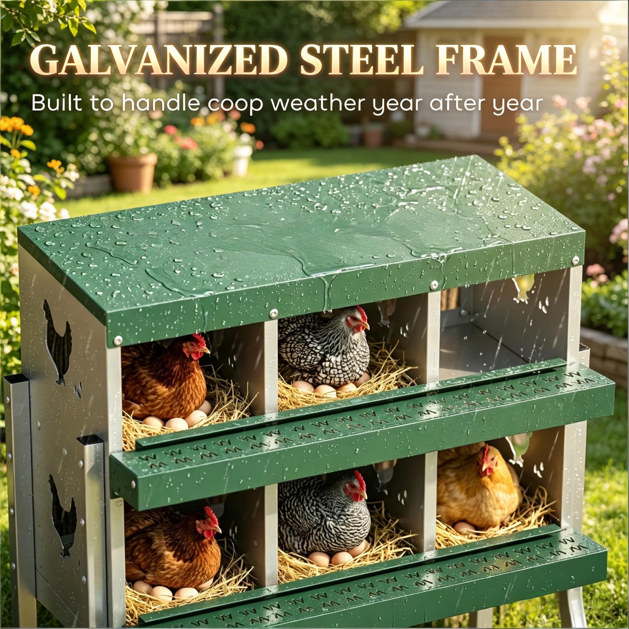 Outdoor Egg Laying Boxes, Metal Nesting Boxes, Chicken Nesting Boxes