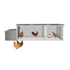 20.93ft² Large Wooden Chicken Coop Outdoor Hen House