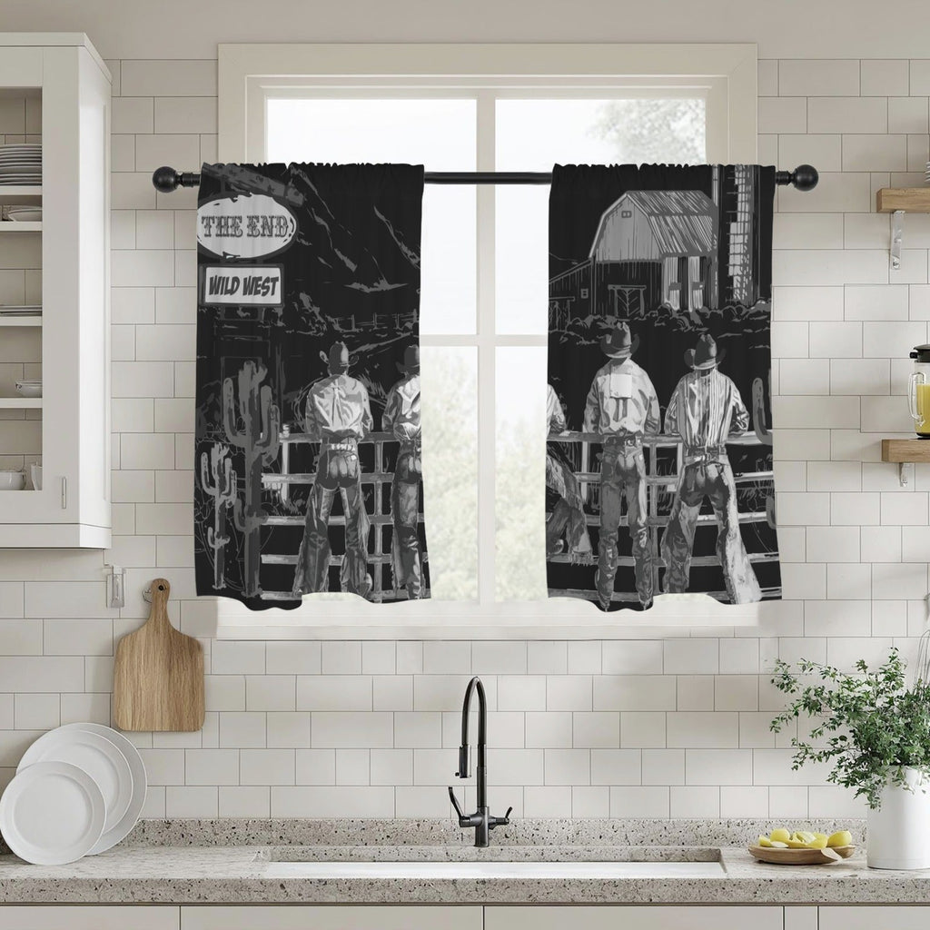Baha Ranch Ranching Curtains Window 28"x40" (2-Piece) Made in America