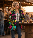 Baha Ranch The Last Roundup Western Blazer in Black
