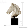 Nordic Retro Resin Craft Horse Head Sculpture Ornament