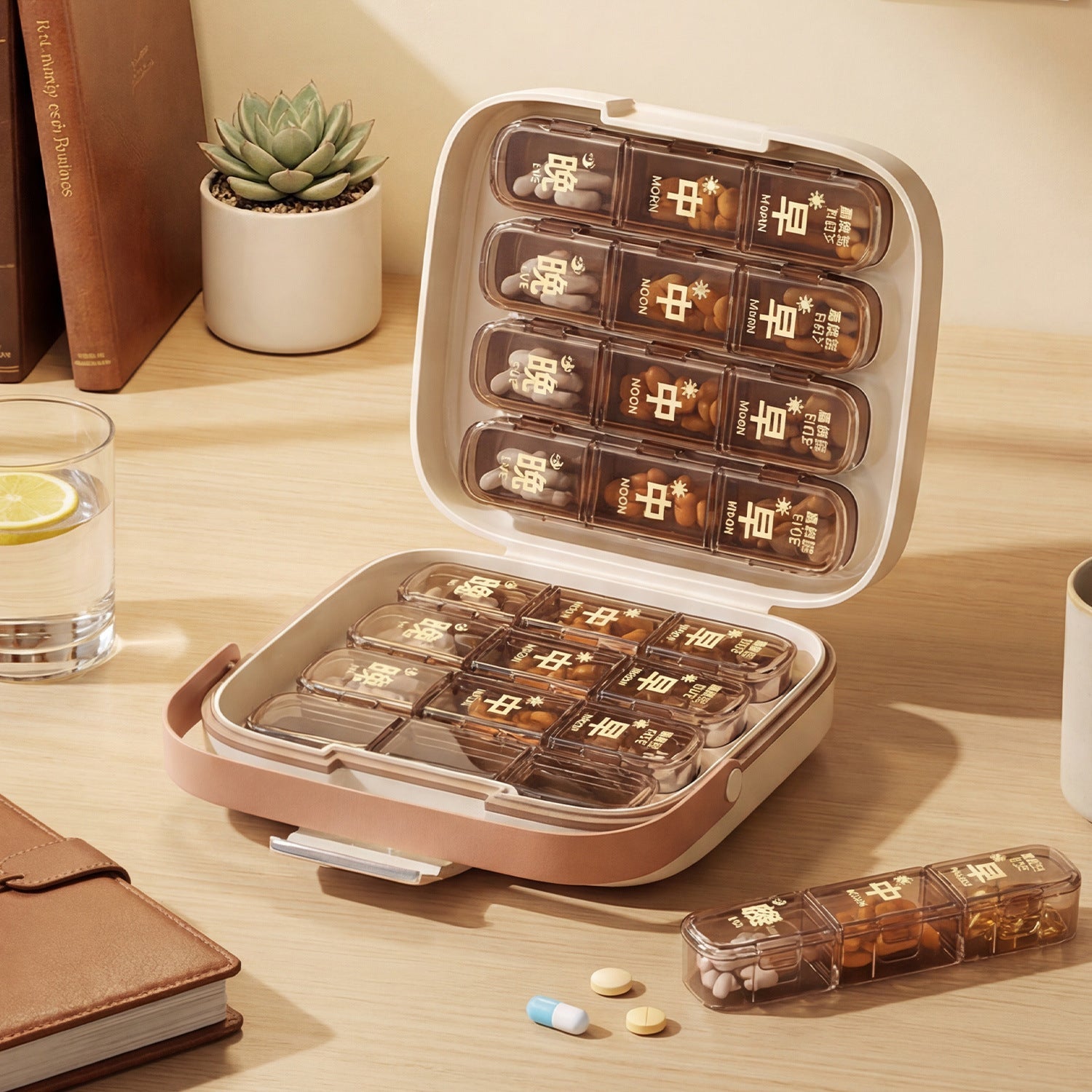 Airtight Storage Box For Health Supplements And Medications