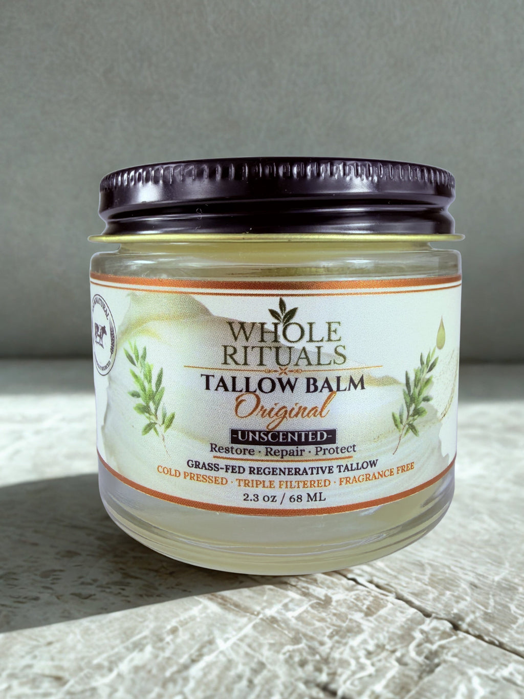 Grass-Fed Beef Tallow Balm – Unscented