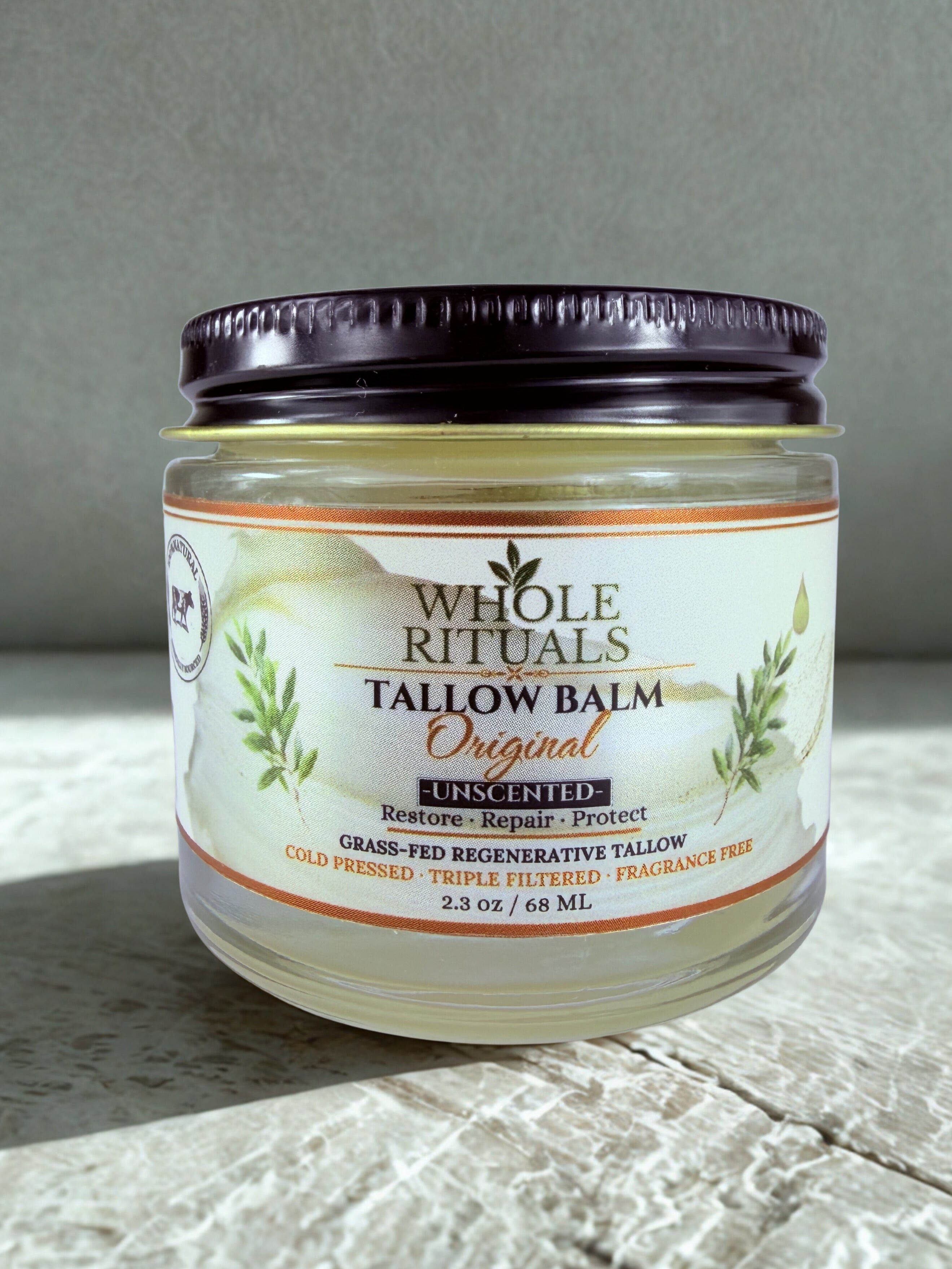 Grass-Fed Beef Tallow Balm – Unscented