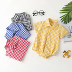 Short-sleeved Hip-covering Baby Onesie