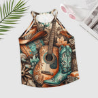 Baha Ranch Country Music Collage Western Tank Top