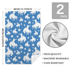 Baha Ranch Blue Rodeo Cowboy Set of 2 Dish Towels Made in America