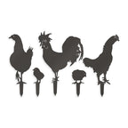 Chicken Yard Signs - 5 Metal Yard Signs