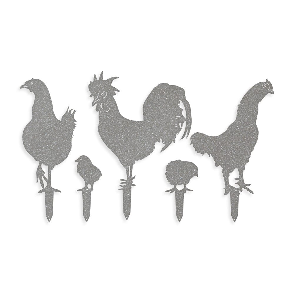 Chicken Yard Signs - 5 Metal Yard Signs