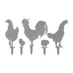 Chicken Yard Signs - 5 Metal Yard Signs