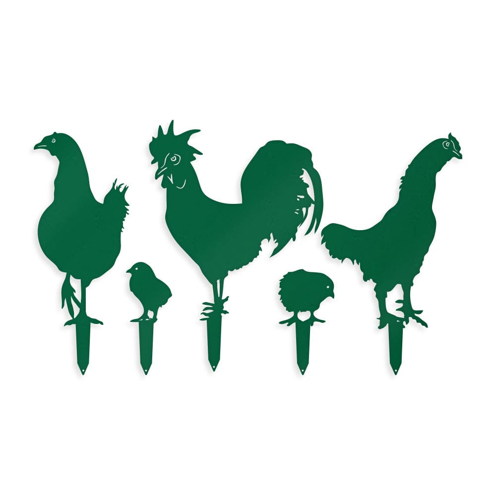 Chicken Yard Signs - 5 Metal Yard Signs