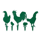 Chicken Yard Signs - 5 Metal Yard Signs