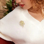 Classic Horse Brooch Suitable for Women's Neutral Wear Twelve Zodiac Animal Rhinestone Pin Can Be Used as a Necklace Badge Ideal for Casual Outings Parties Banquets and Friend Gatherings Perfect New Year Gift Elegant Jewelry