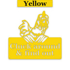 Cluck Around and Find Out Chicken Sign - Funny Metal Chicken Wall Art | Rustic Farmhouse Decor